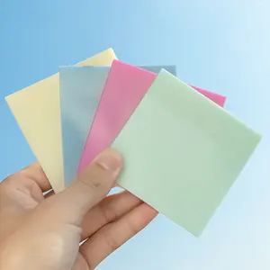 Creative Transparent PET Memo Pad Posted It Sticky Notes Discoloration In Light ,custom School Supplies Kawaii Stationery