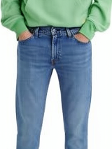 Jeans de Hombre de Pierna Recta, Cintura Media, Color Azul Sólido, Denim Casual, Primavera, Tejido Holgado, Lavado Medio, Ecológico - Product Image 4