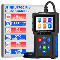 NUEVO Escáner Automotriz JFIND JF700 PRO con Funciones OBD2 Completas, Herramienta de Diagnóstico para Automóviles con Probador de Batería de 12V 2 en 1