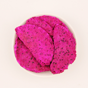 Rebanada de fruta de dragón liofilizada con bocadillo natural crujiente de color rosa Sin azúcar añadido - Product Image 2