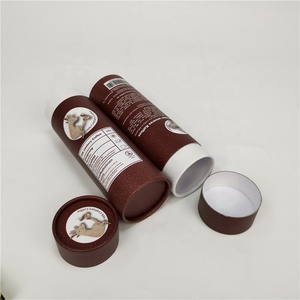 Boîte d'emballage cylindrique en carton et aluminium recyclable sur mesure pour café en poudre, tube en papier - Product Image 4