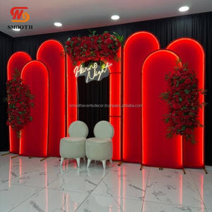 SMOOTH Set of 9 Wedding Backdrop Frame Heavy Duty Adjustable Wedding Backdrop Stand Stage Decoration - Product Image 4