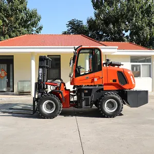 Mehrzweck-Fabrik Landwirtschaft Schlamm Diesel-Lkw 4 × 4 Raupen- Gelände Gelände-Gabelstapler mit schneller Lieferung