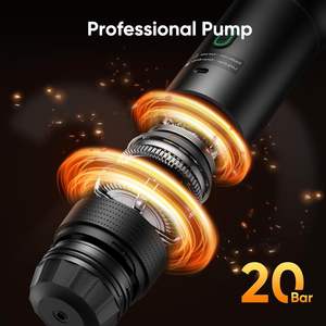 Macchina da Caffè Automatica 20 Bar di Pressione in Acciaio Inox Portatile Alimentata via USB Serbatoio d'Acqua da 60ml Compatibile con Caffè Macinato e Capsule 4 Tazze - Product Image 3