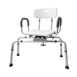 Silla de ducha giratoria para baño, altura ajustable, asiento de 41 cm, ancho de 86 cm, para ancianos, adultos, mujeres embarazadas - Product Image 2