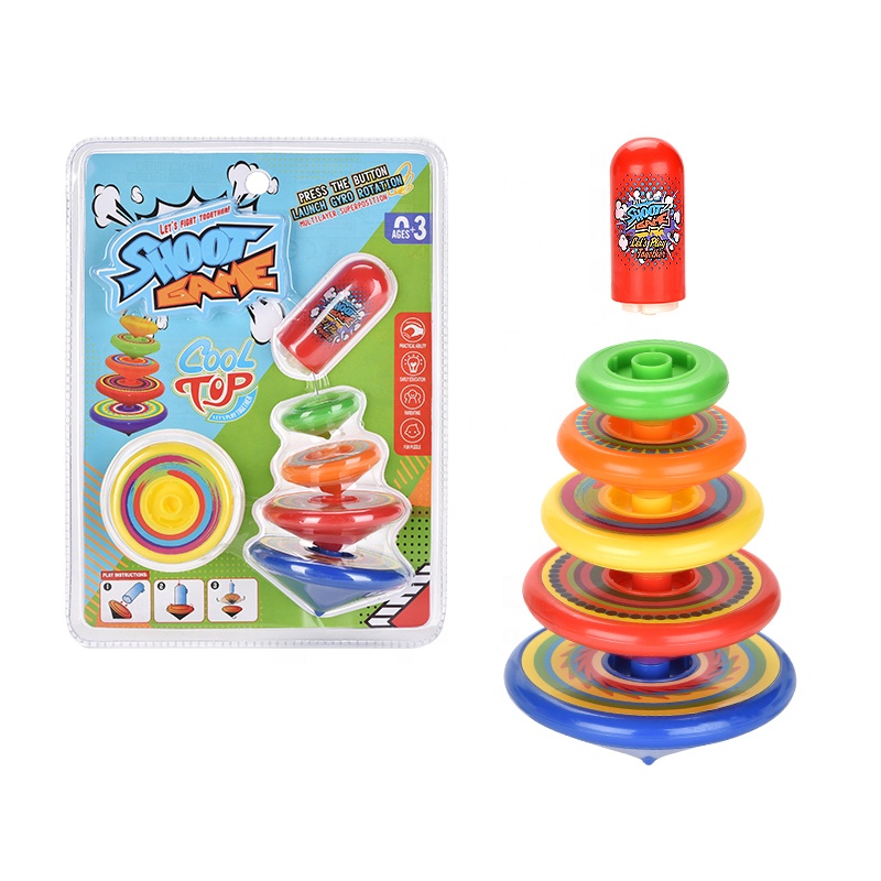 Лидер продаж, набор разноцветных гироскопов ZILLE с вращением на 360 градусов, забавная Классическая игра, подарочные штабелируемые игрушки для детей