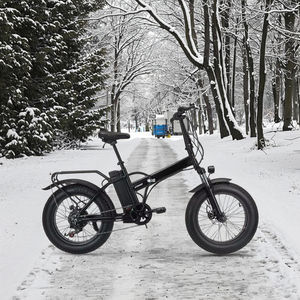 20" Folding Fat Tire Bike 1000W 48V Lithium Battery 7 Speed Snow Mountain E-<b>Bicycle</b> for Adults ATX89E0 Steel <b>Frame</b> Folding Bike - Product Image 5