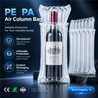 Sac à colonnes d'air flexible imperméable Eco PEPA, coussin gonflable antichoc pour l'emballage des bouteilles, des articles en verre et des cosmétiques