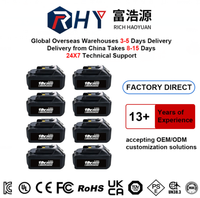 Baterai Li-Ion 18650 21700 Perlindungan Penuh Pengganti Sel untuk MAK 18v 6ah Bl1830 Bl1840 Bl1850 Bl1860 Harga Pabrik OEM 6.0ah