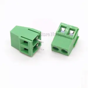 5Mm 2 Pinnen 2 P 2 Pins Pcb Schroef Klemmenblok Connectoren 300V 10a Dg128 Kf128 KF128-2P Spoed: 5.0Mm/0.2Inch, Groen