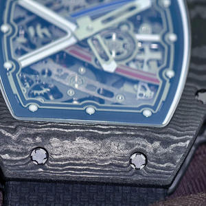 นาฬิกาจักรกลสั่งทำพิเศษระดับไฮเอนด์ UMIF RM67-02 CRMA7 ระบบ Vacheron Constantin เรืองแสง หรูหรา ตัวเรือนคาร์บอน NTPT จากฝรั่งเศส ดีไซน์โครงกระดูก - Product Image 6