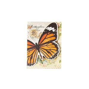 30 Pièces Par Paquet Matériel Papier Papillon Blooming Série Rétro Papillon Collage Cahier Matériaux 6 Modèles - Product Image 1