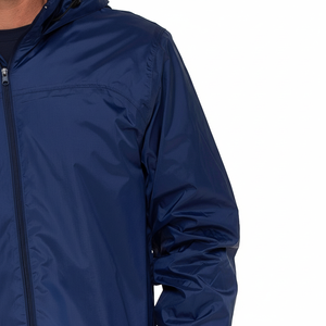 Veste de pluie en toile pour hommes, fabriquée en usine, avec col montant, motif d'hiver réversible et respirant, coupe confortable - Product Image 1