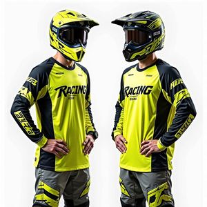 Maillot de moto personnalisé et durable, maillot de descente, coupe automatisée, maillot de course moto <span class=keywords><strong>MX</strong></span> VTT, vêtements de moto - Product Image 3