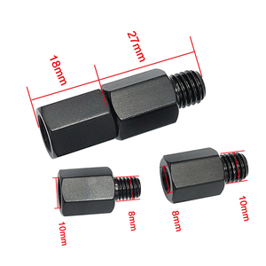 Резьбовой переходник M10 M8 конвертер для мотоцикла Зеркала заднего вида переходник резьбовой хромированный - Product Image 6