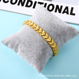 Fashionable Imitation Gold <b>Bracelet</b> Leaf Design Zinc Alloy Push Pull <b>Bangle</b> Unisex Jewelry Gift Style 1 Style 9 - Product Image 4