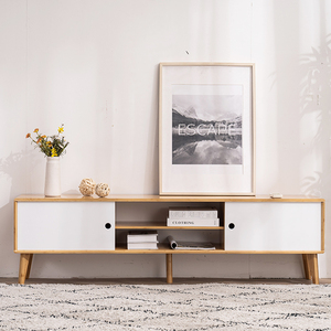 Meubles de salon de luxe en bambou blanc moderne, personnalisé, de haute qualité, style nordique, <span class=keywords><strong>meuble</strong></span> <span class=keywords><strong>Tv</strong></span>, Table basse - Product Image 3