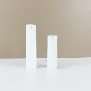 Matte White Lotion PP Plastic Airless <b>Pump</b> <b>Bottle</b> Silk Screen 30ml 50ml Matte Black Essential Oil Twist Airless Plastic <b>Bottle</b> - Product Image 6