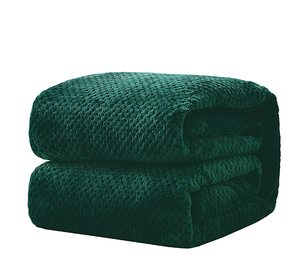 <span class=keywords><strong>Couverture</strong></span> en flanelle de treillis d'ananas de <span class=keywords><strong>maille</strong></span> de couleur unie d'hôtel <span class=keywords><strong>couverture</strong></span> de cadeau personnalisée d'entretien facile - Product Image 1