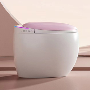 Couleur rose nouveauté amour coeur forme placard à <span class=keywords><strong>eau</strong></span> intelligent salle <span class=keywords><strong>de</strong></span> bain siège automatique monté au sol cuvette <span class=keywords><strong>de</strong></span> <span class=keywords><strong>toilette</strong></span> intelligente - Product Image 2