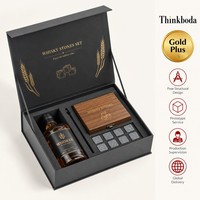Boîte cadeau magnétique personnalisée pour whisky, finition mate, gaufrage, emballage rigide en papier pour kit cadeau bouteille de whisky, vente en gros