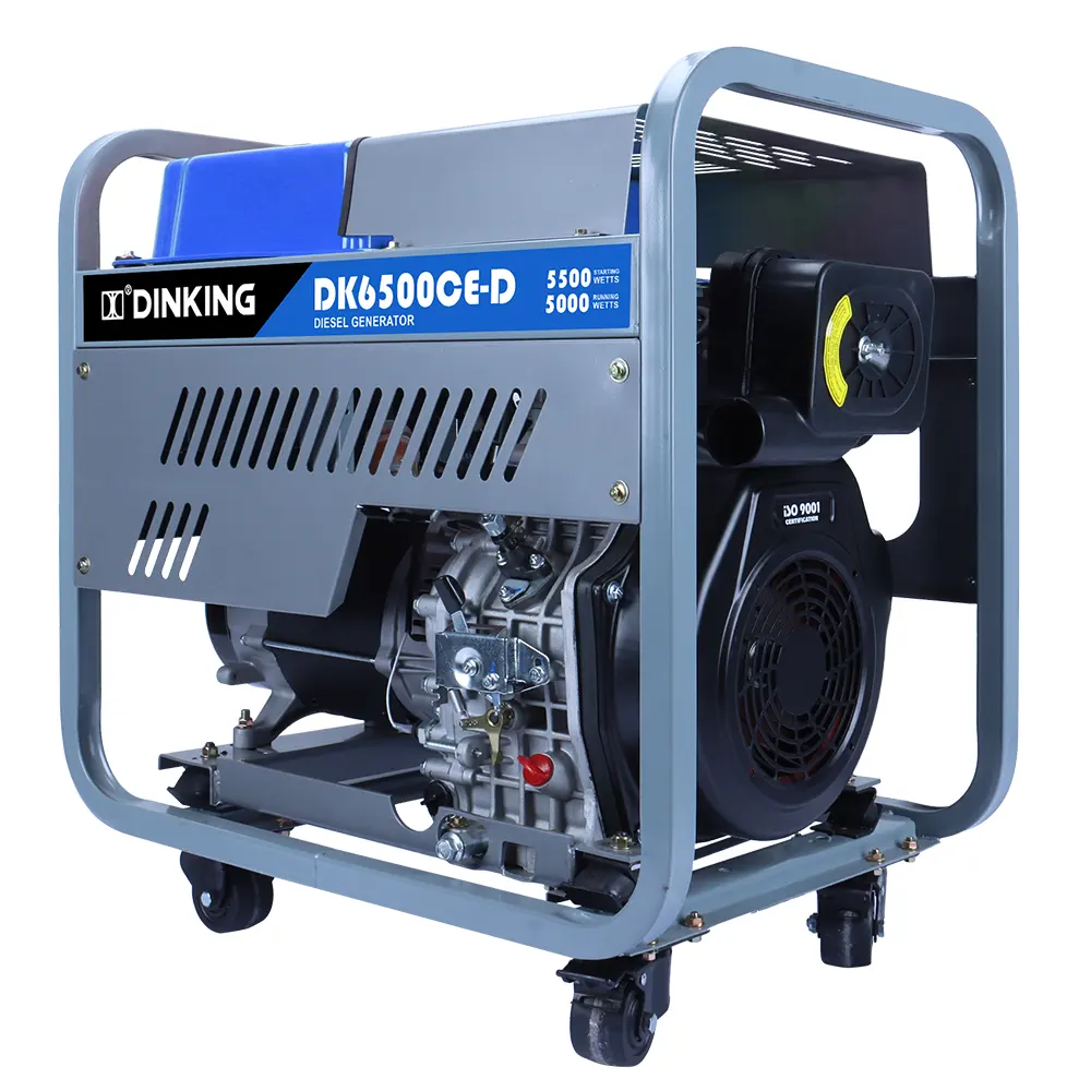 Dinking DK6500CE-D diesel open type 5kva 6kw 7kw diesel turbine generator diesel generator