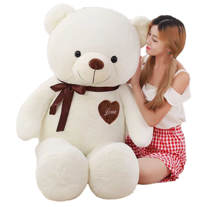 Boneka Beruang Teddy Besar 60-180cm - Boneka Beruang Peluk Ukuran Besar Isi Kapas PP - Bantal Tidur Plush Super Lembut - Bayi - Product Image 1