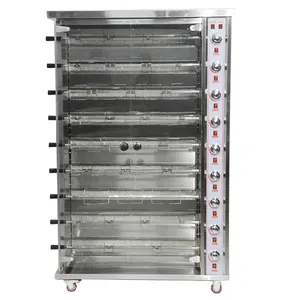 Rôtissoire rotative pour poulet 3/6/9 grils, rôtissoire automatique pour poulet au gaz, rôtissoire électrique rotative pour poulet