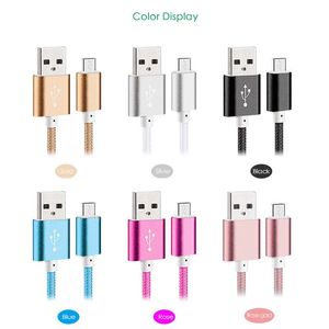 Cavi per telefono cellulare intrecciati in Nylon da <span class=keywords><strong>USB</strong></span> a tipo <span class=keywords><strong>C</strong></span> cavo 1 <span class=keywords><strong>2</strong></span> 3 metri <span class=keywords><strong>USB</strong></span> <span class=keywords><strong>C</strong></span> dati per telefono - Product Image 2