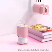 Protection de Câble en Silicone pour Chargeur USB iPhone Apple, Enrouleur de Fil et Organisateur de Câble Élégant