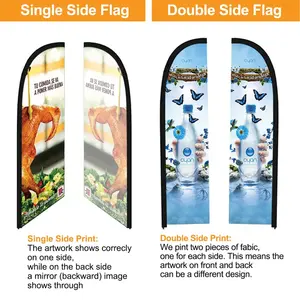Drapeaux à plumes personnalisés, bannières promotionnelles de haute qualité pour l'extérieur, drapeaux de plage accrocheurs, conçus pour les événements professionnels - Product Image 3