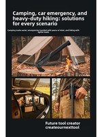 Nextool Hachette de camping multifonctionnelle Thor pour l'extérieur, outil combiné couteau pliant avec pelle, marteau, barre de levier et scie