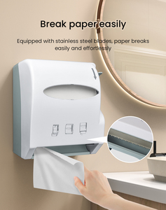 AOLQ 방수 벽걸이 형 플라스틱 점보 롤 핸드 레버 종이 타월 디스펜서 De Papel Toola 호텔 욕실 용 - Product Image 4