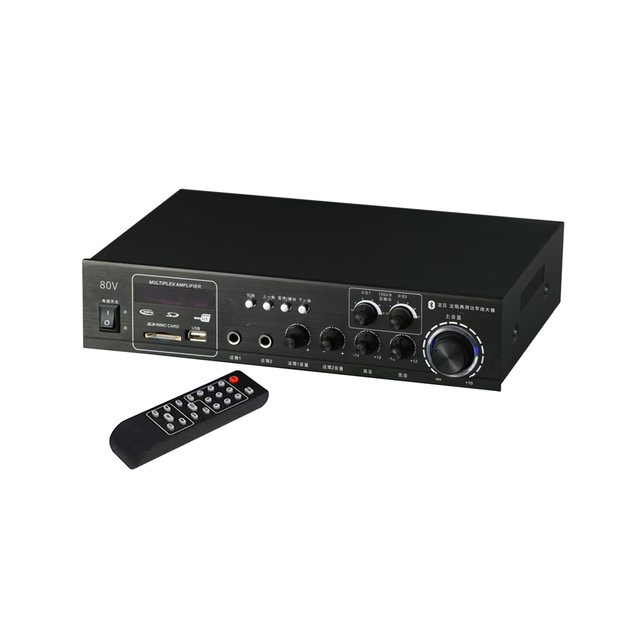 YZ80V 300W 2 Zone PA Mixer Amplifier 100V Constant Voltage 4-16Ω Constant Resistance Public Address Amplifier Bluetooth Input
