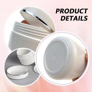 Pots d'emballage cosmétiques roses de luxe personnalisés avec logo, 10g 30g, base PET vide avec couvercles en plastique et boîte pour lotion - Product Image 4