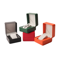 Boîte de rangement en cuir pu pour montre, petite montre en rouleau, boîte à bijoux pour femmes, insert de fibre, stylo, boîtes d'emballage cadeau