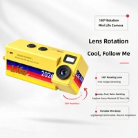 Mini caméra numérique compacte format pouce avec objectif rotatif, filtre vidéo, boîte mystère, caméra porte-clés