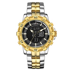 Orologio da Polso Analogico Digitale di Lusso in Acciaio Inossidabile Golden Hour per <span class=keywords><strong>Uomo</strong></span> - Product Image 1