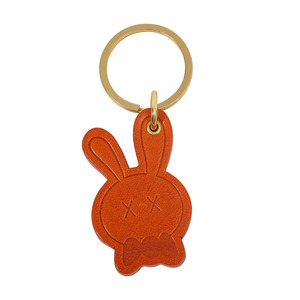 Móc Khóa Da Bò đôi đơn giản vòng chìa khóa thỏ may mắn hoạt hình - Product Image 6