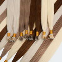 Extensions de cheveux invisibles à anneaux nano, luxe, 100% cheveux russes Remy vierges, qualité supérieure 12A avec micro-anneaux nano