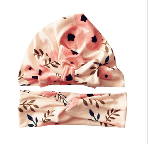 2 unids/set en Stock mamá <span class=keywords><strong>y</strong></span> bebé a juego <span class=keywords><strong>turbante</strong></span> India sombrero mamá hija Orejas de conejo estampado Floral diademas - Product Image 4