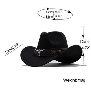 Chapeau de danse tibétain unique de style Potzang avec bord incurvé, inspiré du jazz, pour promotion et fête - Product Image 2