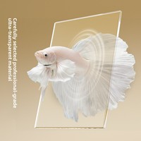 Mini aquarium de bureau pour poissons rouges, ensemble complet d'aquarium, paysage écologique, kit d'élevage de poissons avec éclairage LED