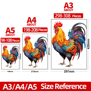 Puzzles en bois d'<span class=keywords><strong>animaux</strong></span> 3D personnalisés 100 à <span class=keywords><strong>1000</strong></span> pièces <span class=keywords><strong>Puzzle</strong></span> coloré pour adultes - Product Image 5