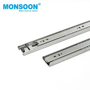 Heavy Duty Drawer Rail Triple Extension Drawer Slide Furniture Correderas De Extension Telescopic Drawer Guide