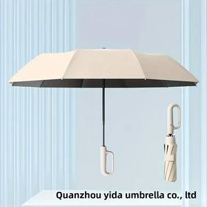Temu Exclusieve Draagbare Ringgreep Zonnige Paraplu 70% Uit Winddicht Regendicht En Zonwerend Modern Design - Product Image 5