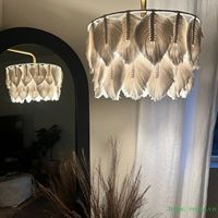 Lampe suspendue nuage de luxe moderne en coton tissé respirant 100% anti-statique pour salon