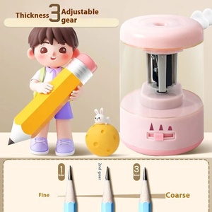 Sacapuntas electrónico de gran agujero personalizado sacapuntas mecánico de plástico automático para estudiantes y niños - Product Image 4