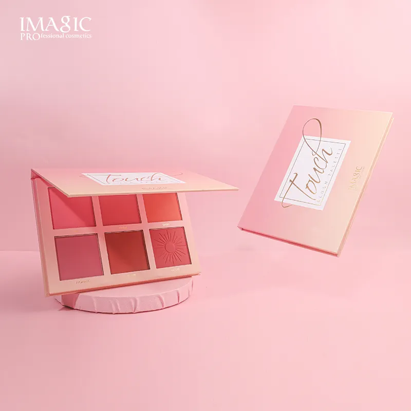 IMAGIC Bán Buôn Sáng Bóng Matte Blusher 6 Colors Palette Thời Trang Powder Blush Trang Điểm