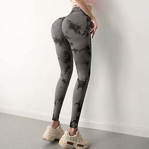 2022 New Sexy <strong>Bubble</strong> High Waist Seamless Scrunch Butt <strong>Booty</strong> Skelund Marble Tie Dye Workout Yoga Pants Fitness Gym <strong>Leggings</strong> - Product Image 2